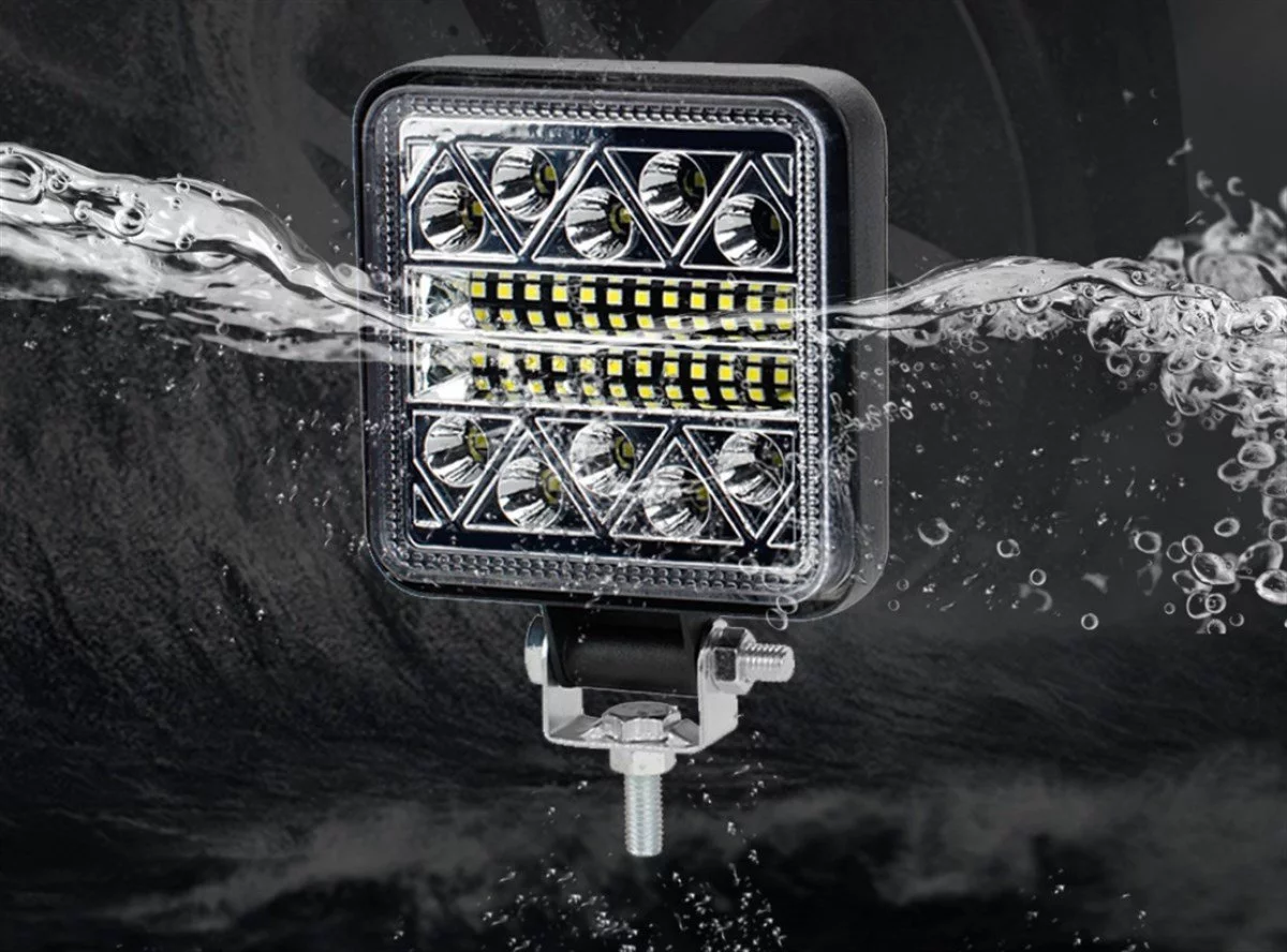 34LED Kombo Kare Su Geçirmez Off Road Tekne Çalışma Lambası