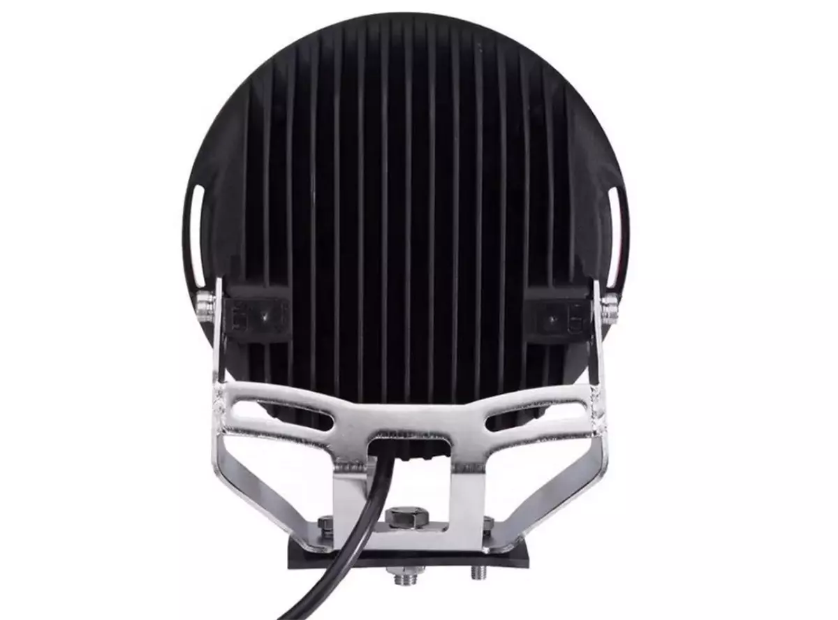 37 Ledli Siyah Çerçeve 185w Off Road Led Sis Farı Su Geçirmez 12v 24v Yuvarlak Çalışma Lambası