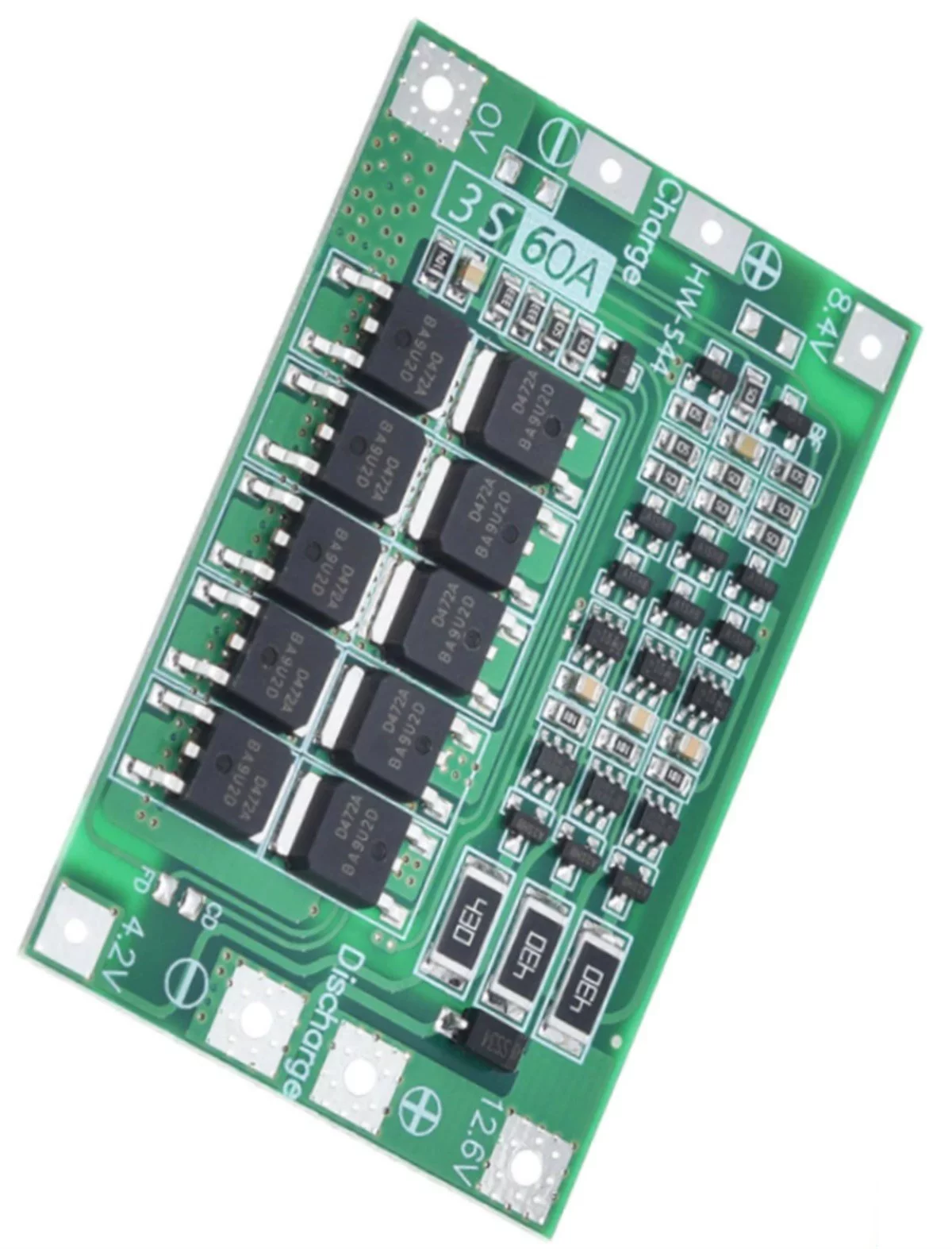 3S 60A 12.6V Standart Lityum 18650 BMS Pil Batarya Koruma Modülü