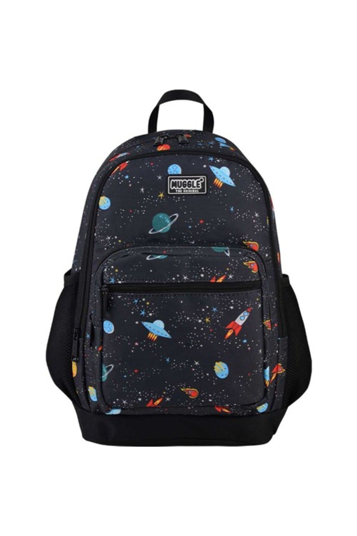 4 Bölmeli Galaxy Siyah Okul Sırt Çantası