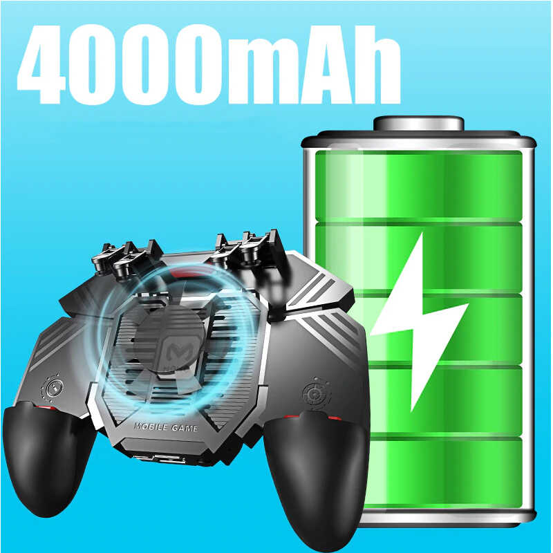 ​​4000 Mah Powerbankli Fanlı 4 Tetik Mobil Oyun Aparatı - Pubg