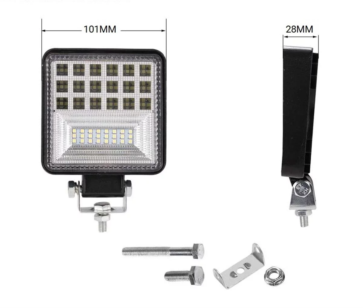 42 LED Combo Aydınlatma Off Road Tekne Çalışma Lambası 126W