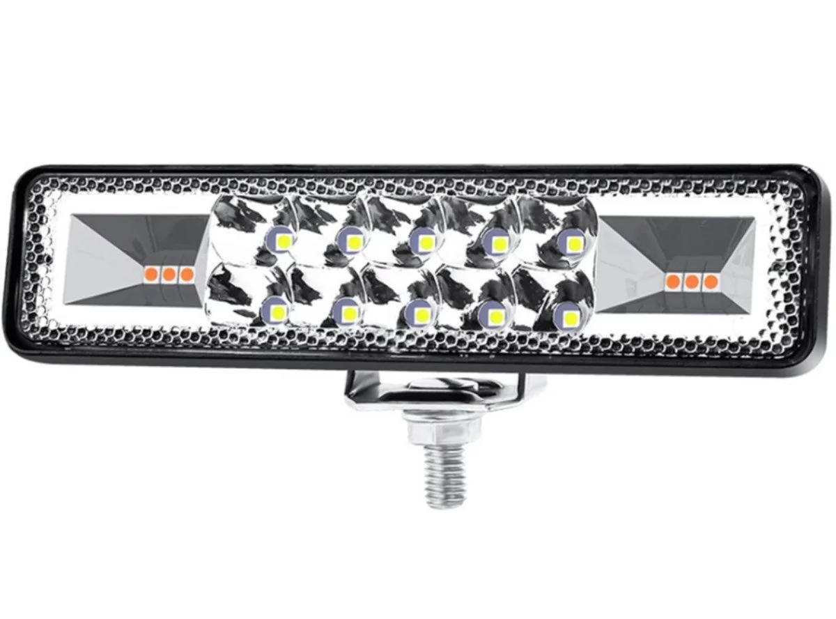 48W Turuncu Beyaz Turuncu 16LED Off Road Tekne Çalışma Lambası