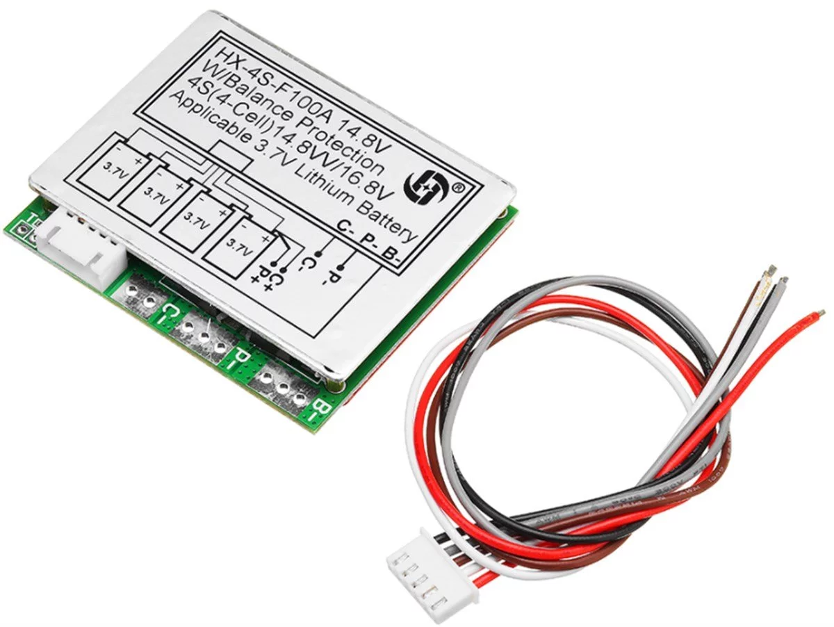 4S 100A Kurulu 3.7V BMS Li-Po Lityum 18650 Pil Şarj Koruma Devresi