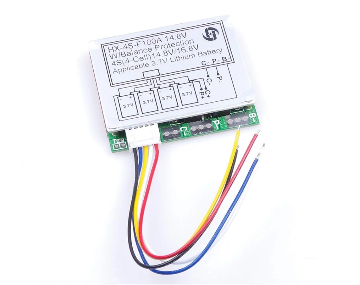 4S 100A Kurulu 3.7V BMS Li-Po Lityum 18650 Pil Şarj Koruma Devresi
