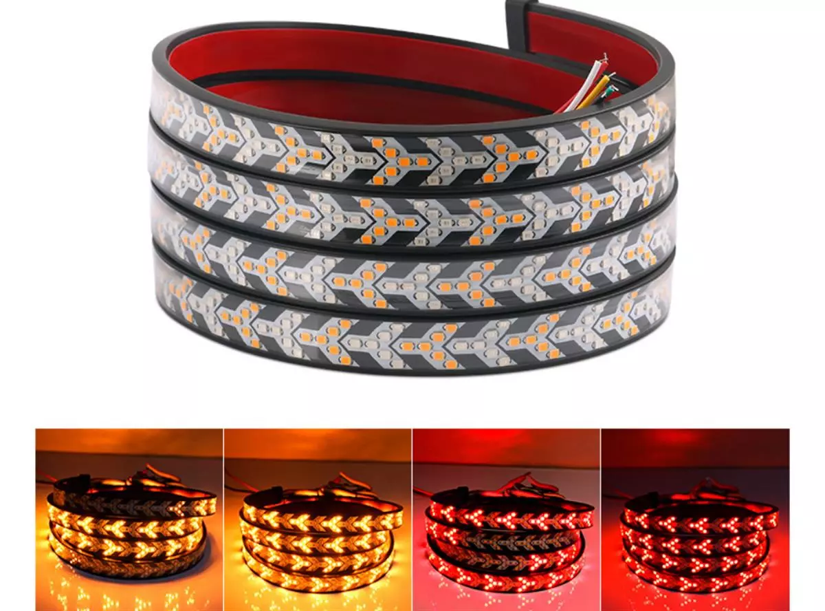 5 Modlu Ok Model Bagaj Altı Kayar Dönüş Fren Sinyalli Esnek Led