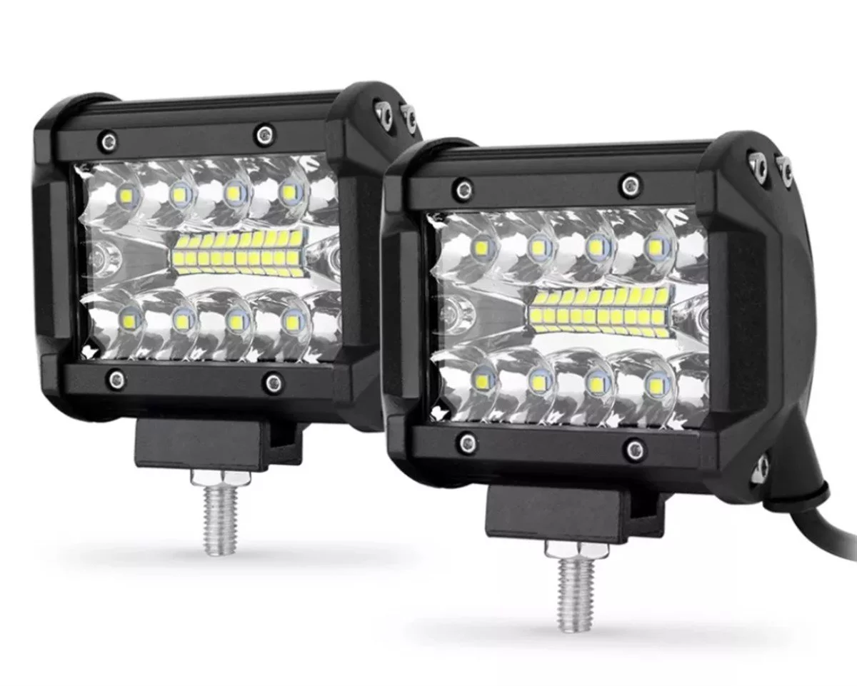 60W Kombo Aydınlatma 20 LED Çalışma Lambası Off Road Motorsiklet