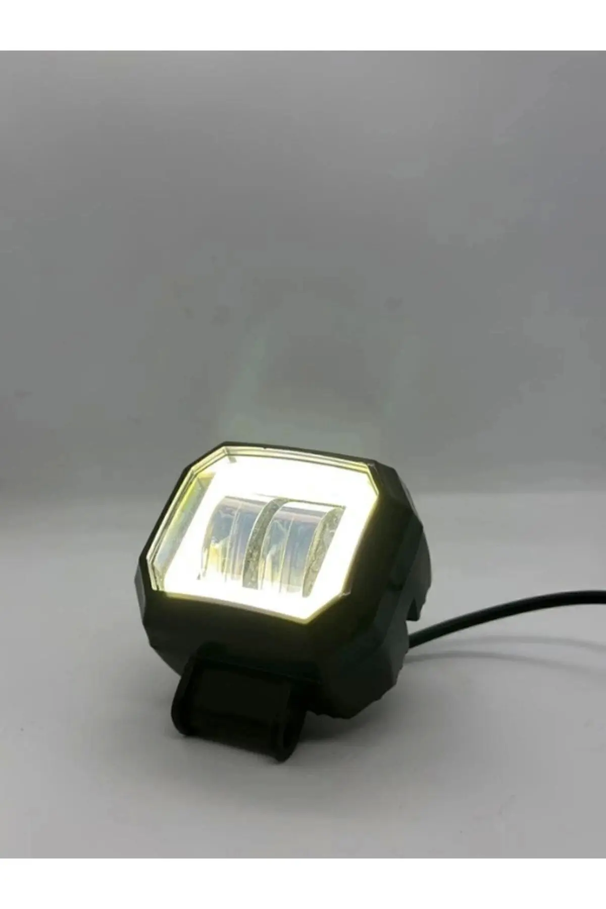 6D Dikdörtgen Off Road Spot Sis Lambası 12Cm 3 LED 20W Çalışma Işığı