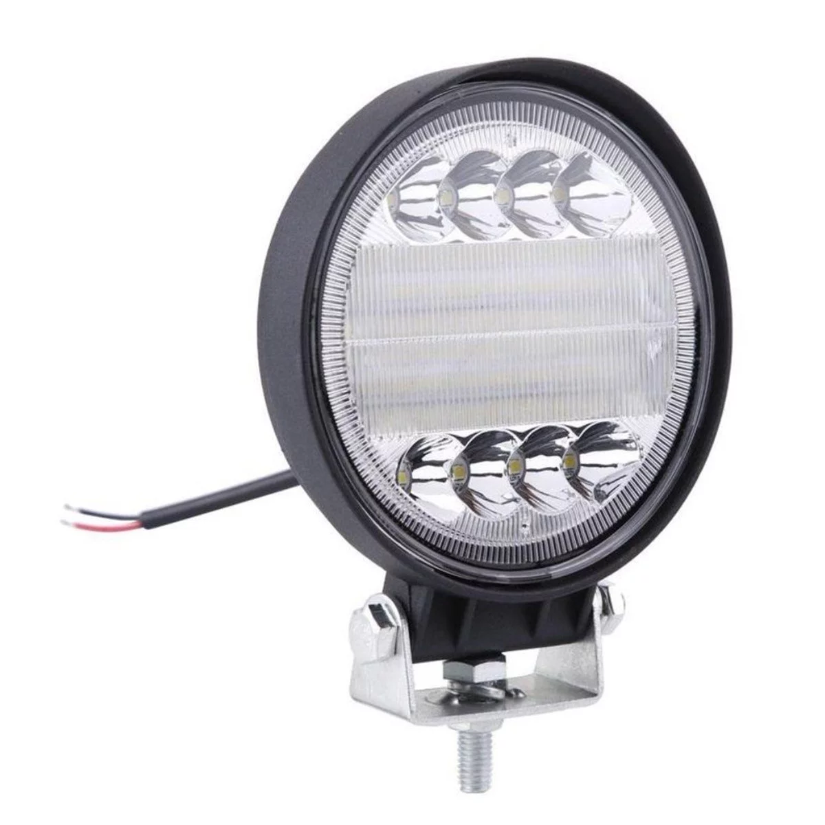 72W Yuvarlak Su Geçirmez DC 12V-24V Off Road Lambası Tekne İş Makinası