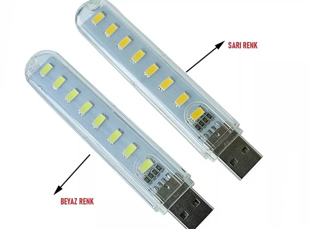 8 Led Günışığı Taşınabilir Mini Usb Led Lamba 5730 Smd Kamp Stick Led