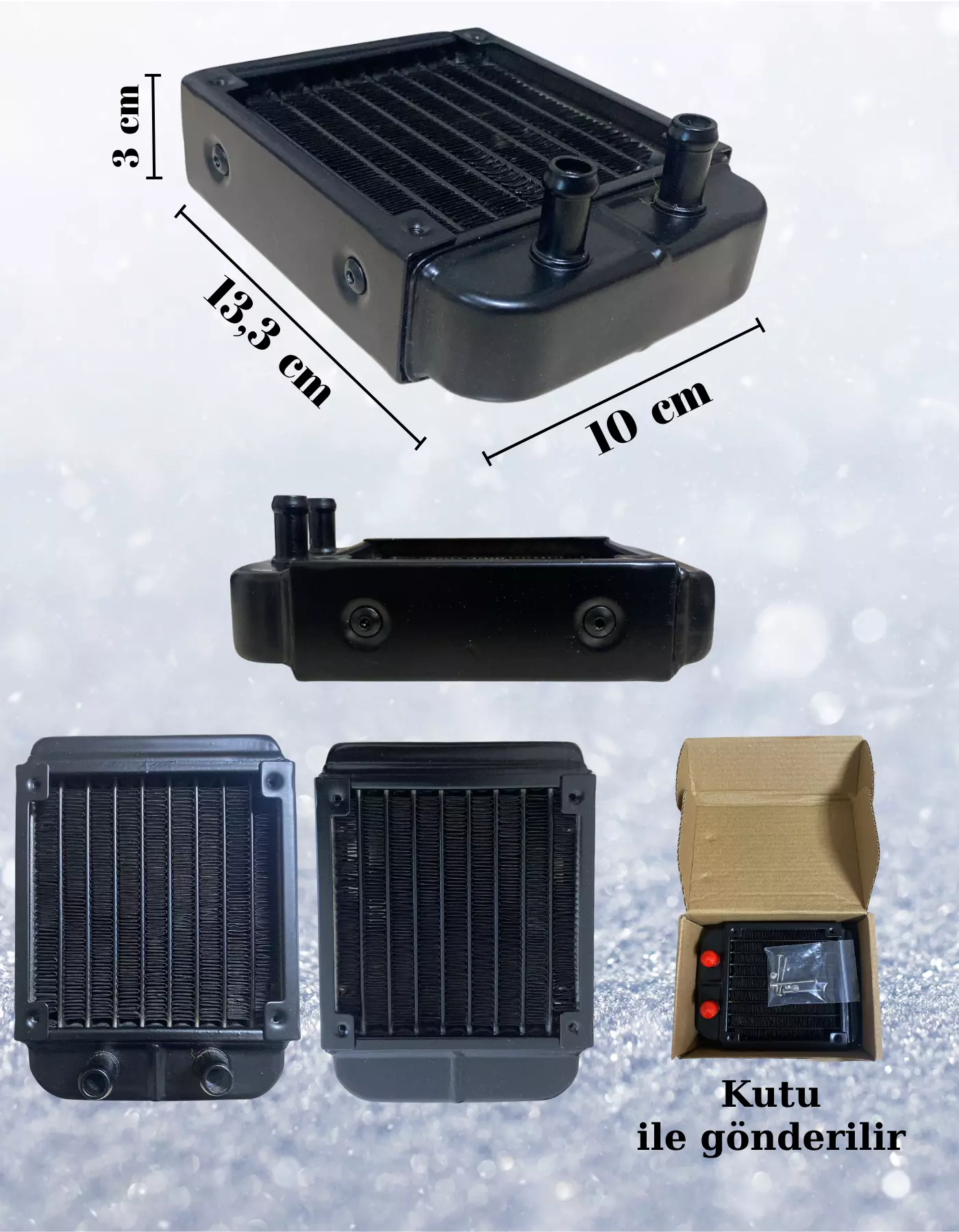 90mm Alüminyum CPU Su Soğutma Radyatörü