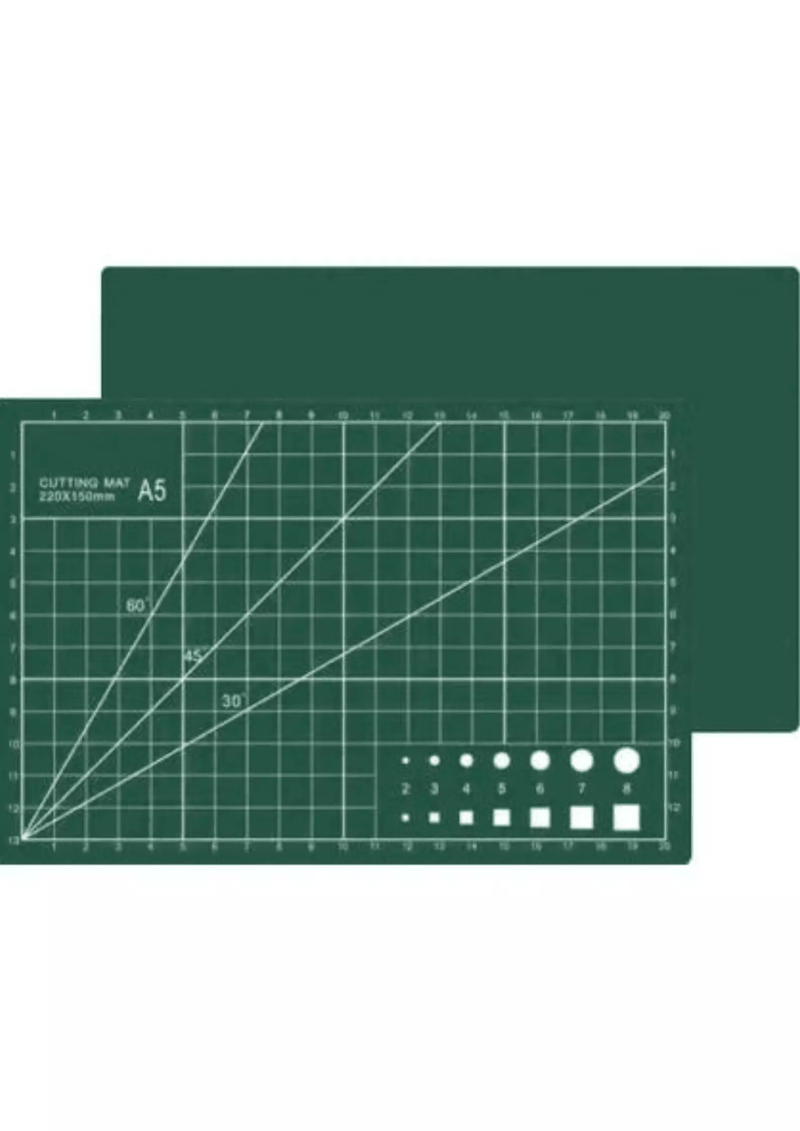 A5 Kesme Matı - Cutting Mat - Kesme Altlığı - Kesim Tablası - 22*15cm - Yeşil