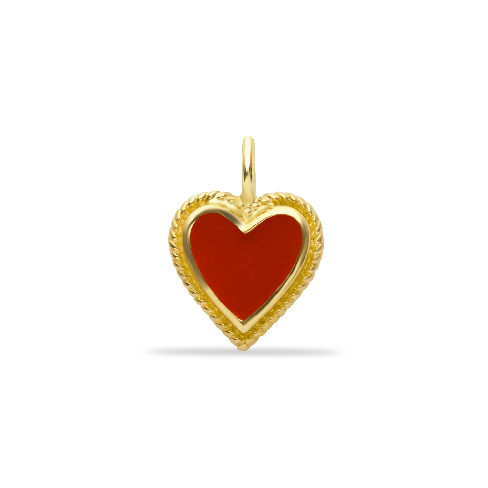 ENAMELED HEART PENDANT CHARM