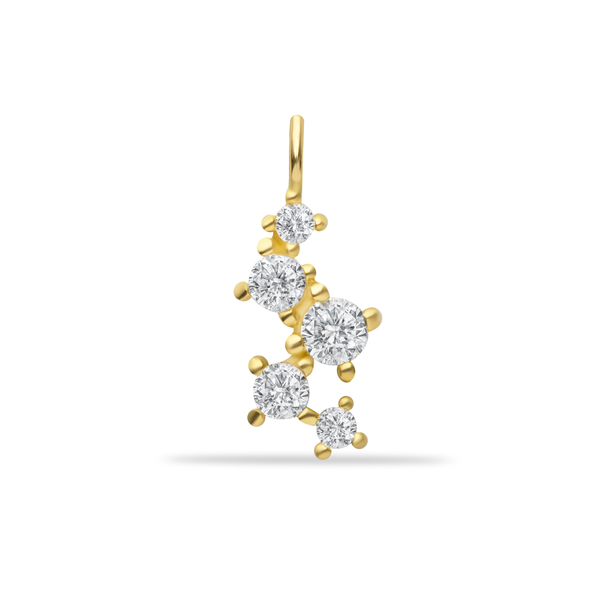 ASYMMETRICAL STONE PENDANT CHARM