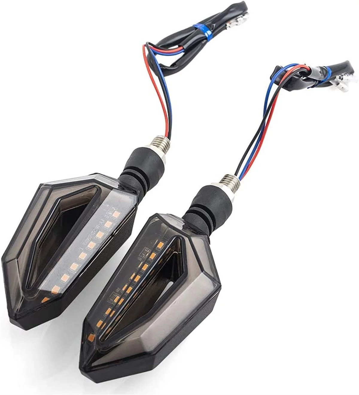 Amerikan Park Modüllü Çift Renk Motosiklet Sinyal LED Takımı 12V DRL Universal