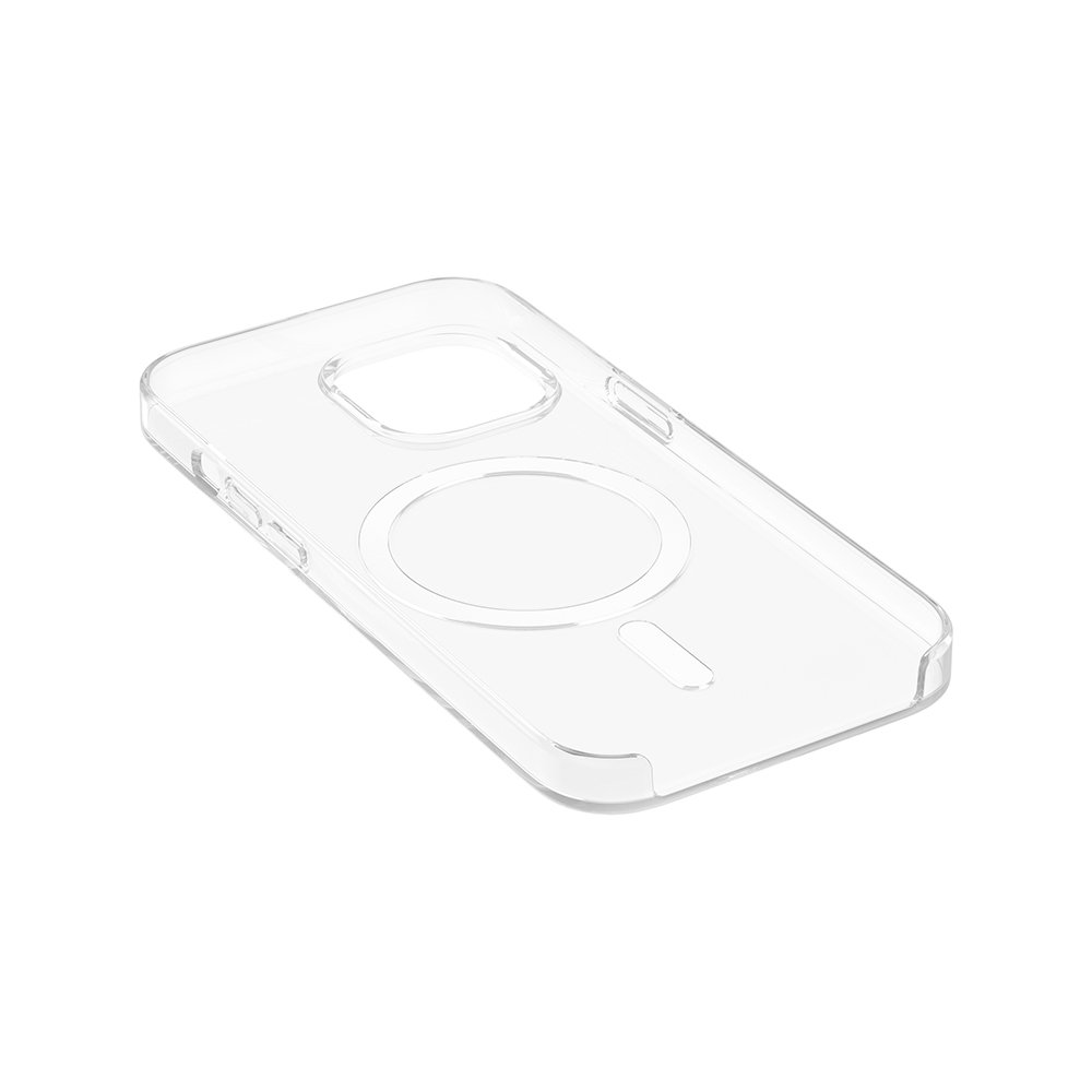 Apple iPhone 13 / 14 Kılıf IC Çipli  Wireless Şarj Özellikli Şeffaf Orjin Lüx Kapak