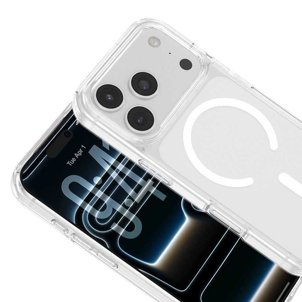 Apple iPhone 17 Pro Kılıf Kamera Çıkıntılı Airbag Tasarım Askılı Şeffaf Silikon
