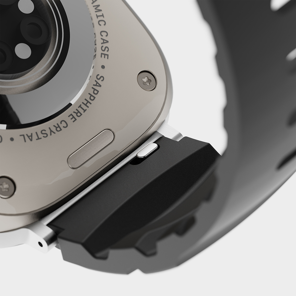 Apple Watch 10 42mm Uyumlu Kordon Delikli Soft Silikon Outdoor Spor Tasarım