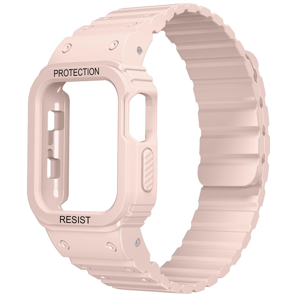 Apple Watch 38mm Uyumlu Kordon Kasa Koruyuculu Zırh Tasarım Ultra Koruma