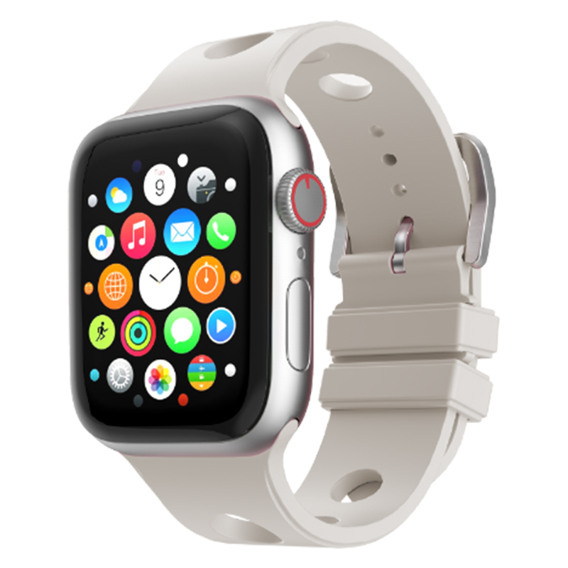 Apple Watch Ultra 49mm Uyumlu Kordon Delikli Tasarım Silikon