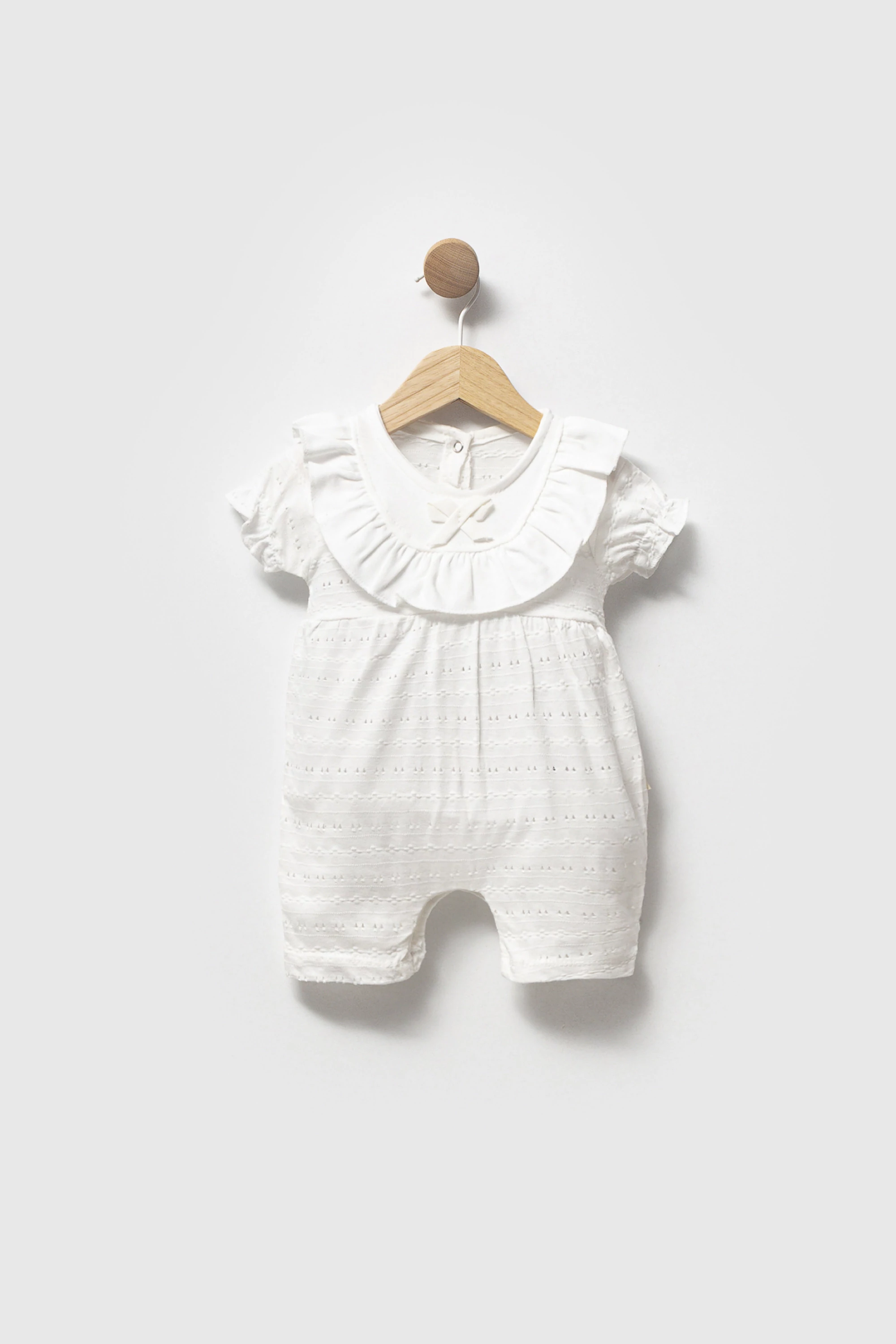 Bebelinna 13301  Kısa Tulum 0-3 / 3-6 Ay Krem