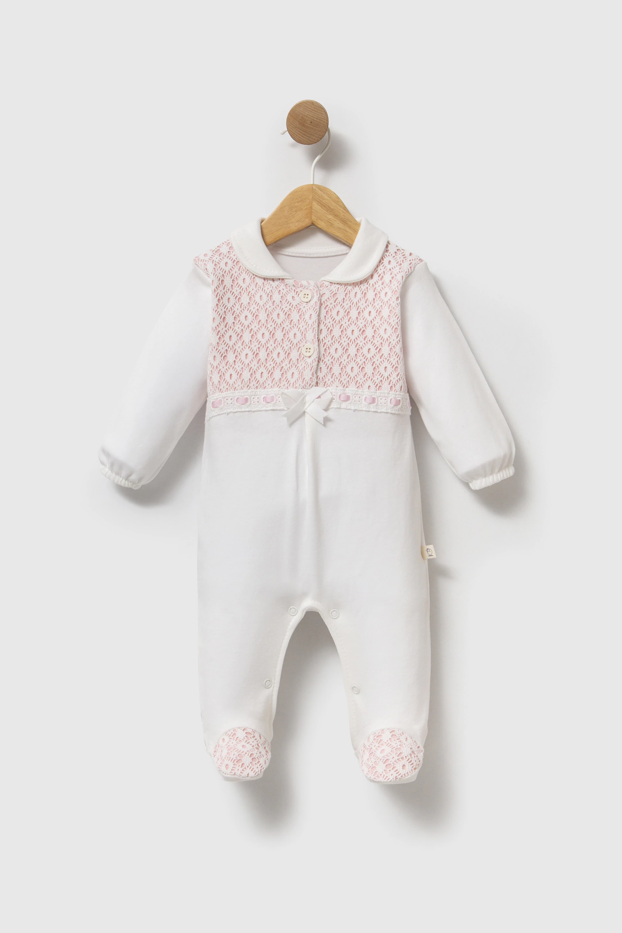 Bebelinna 2745  Penye Tulum 0-3 / 3-6 Ay Pembe