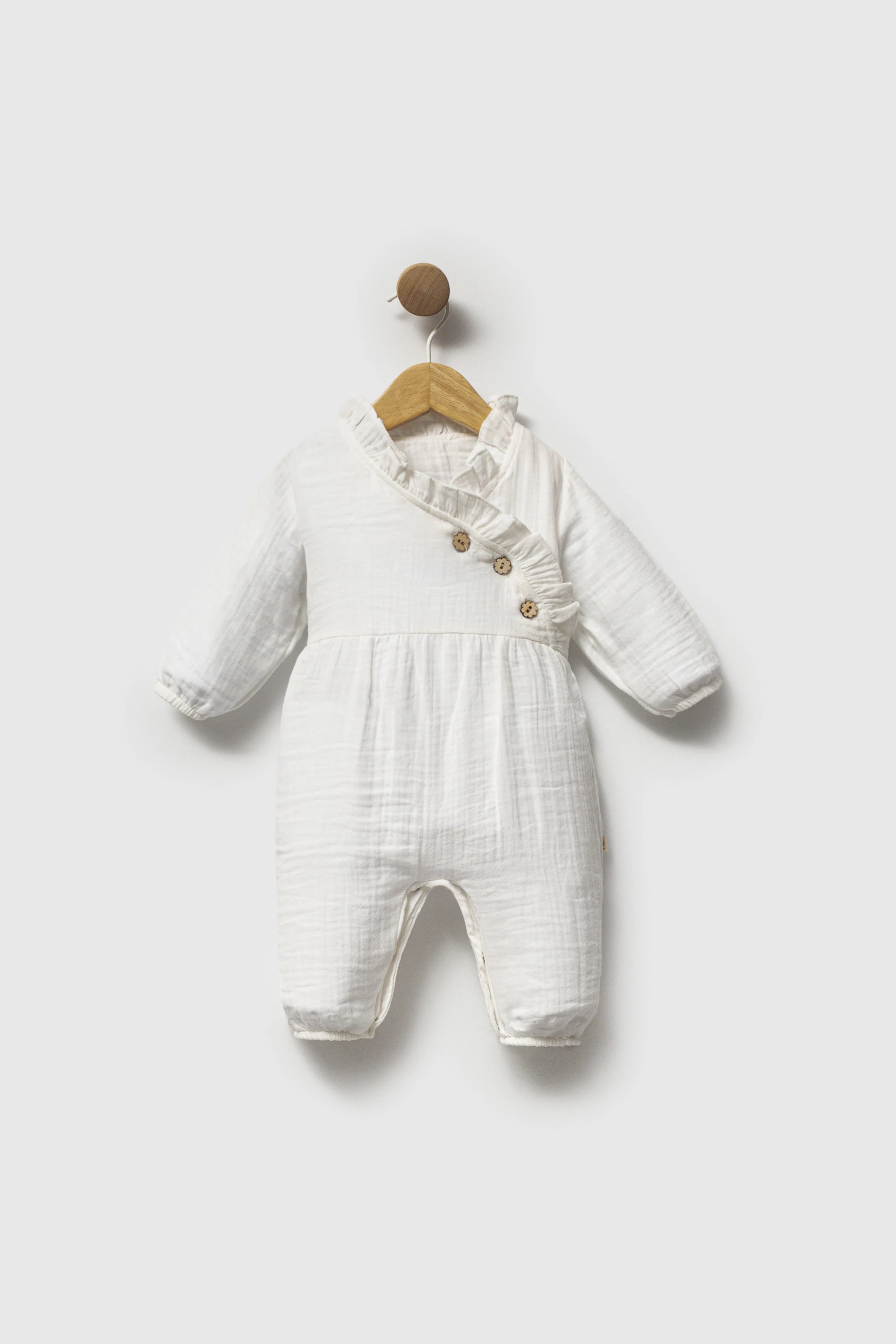 Bebelinna 2768  Muslin Tulum 0-3 / 3-6 Ay Krem