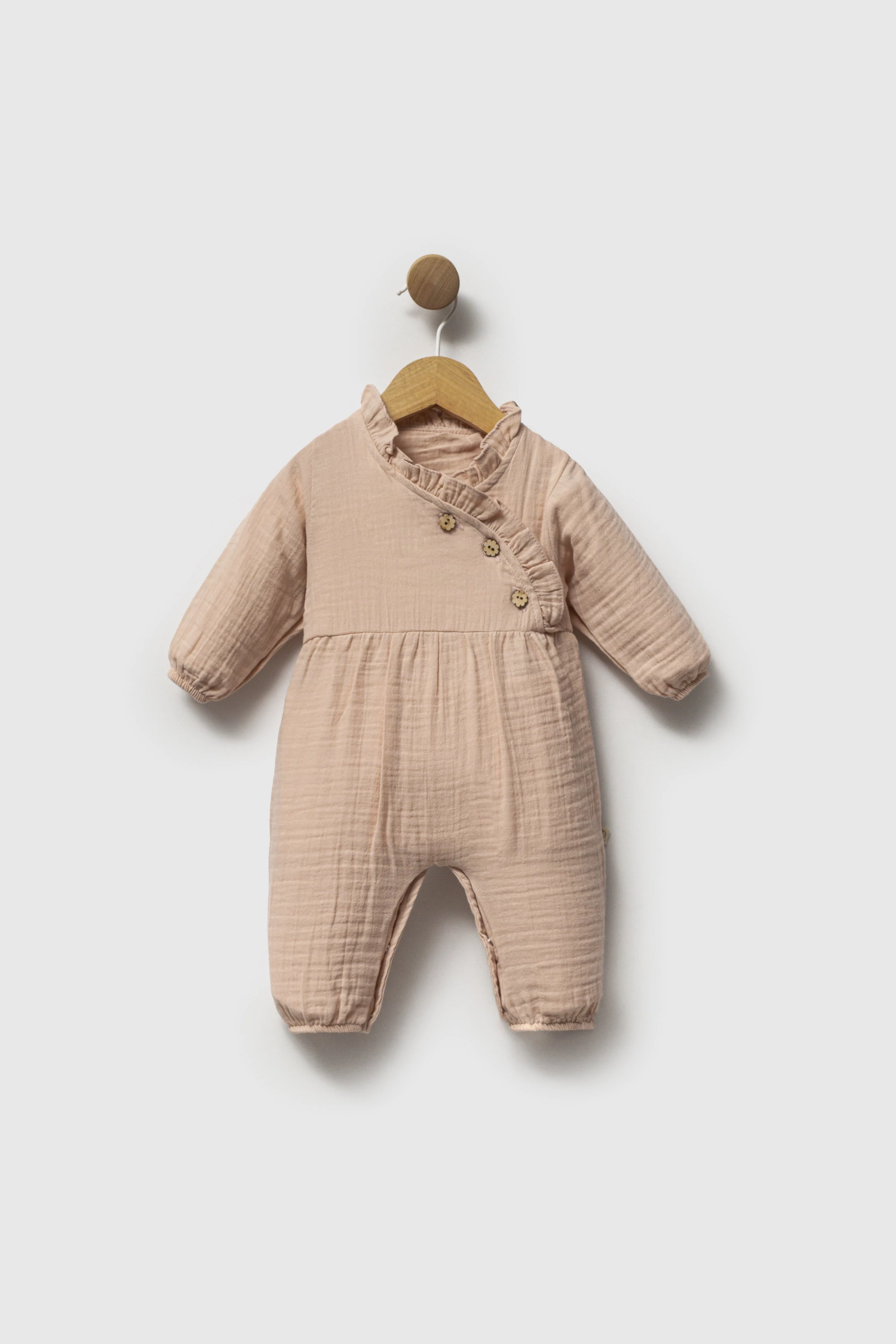 Bebelinna 2768  Muslin Tulum 0-3 / 3-6 Ay Kahve