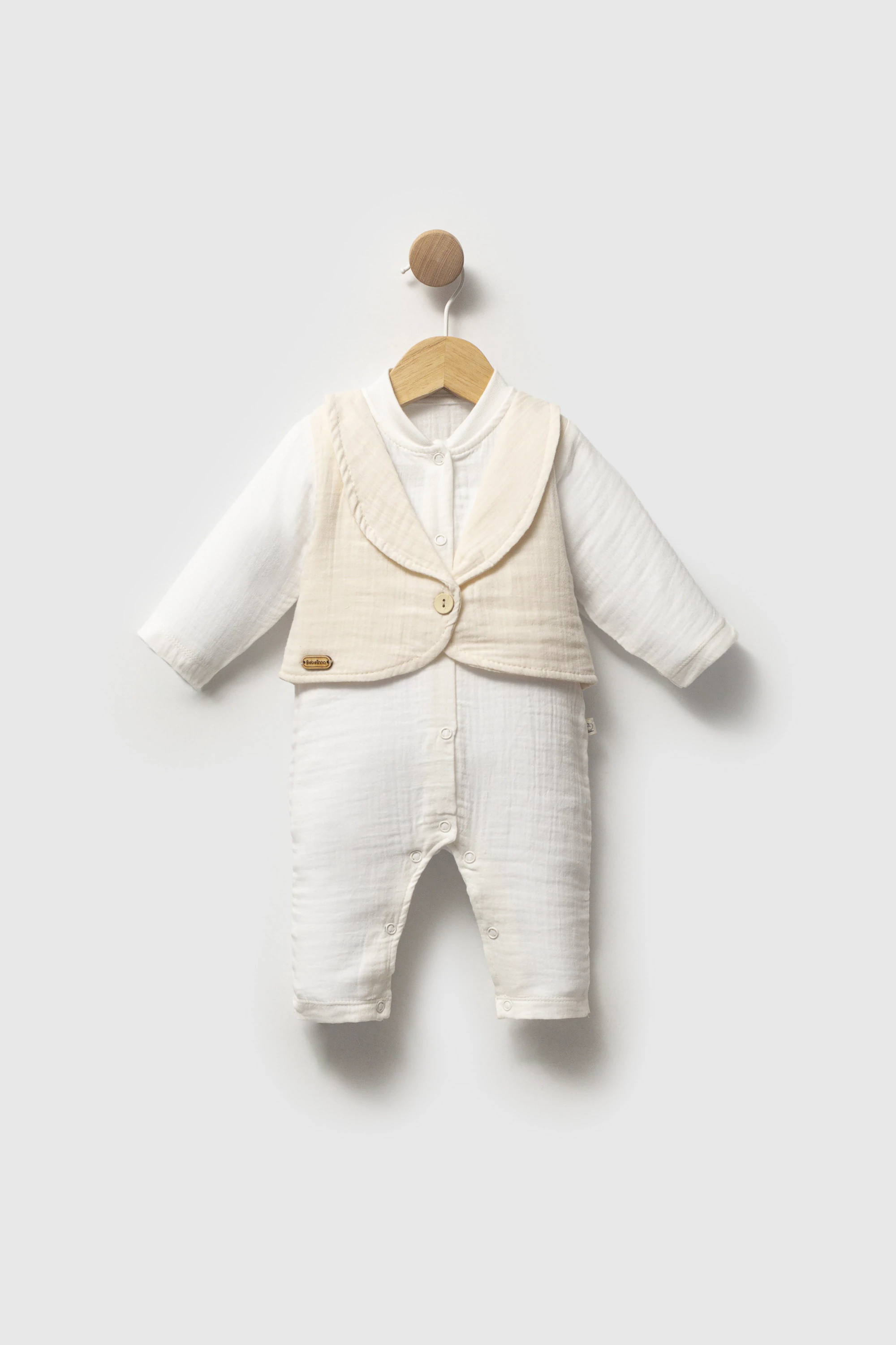 Bebelinna 2770  Muslin Tulum 0-3 / 3-6 Ay Organik