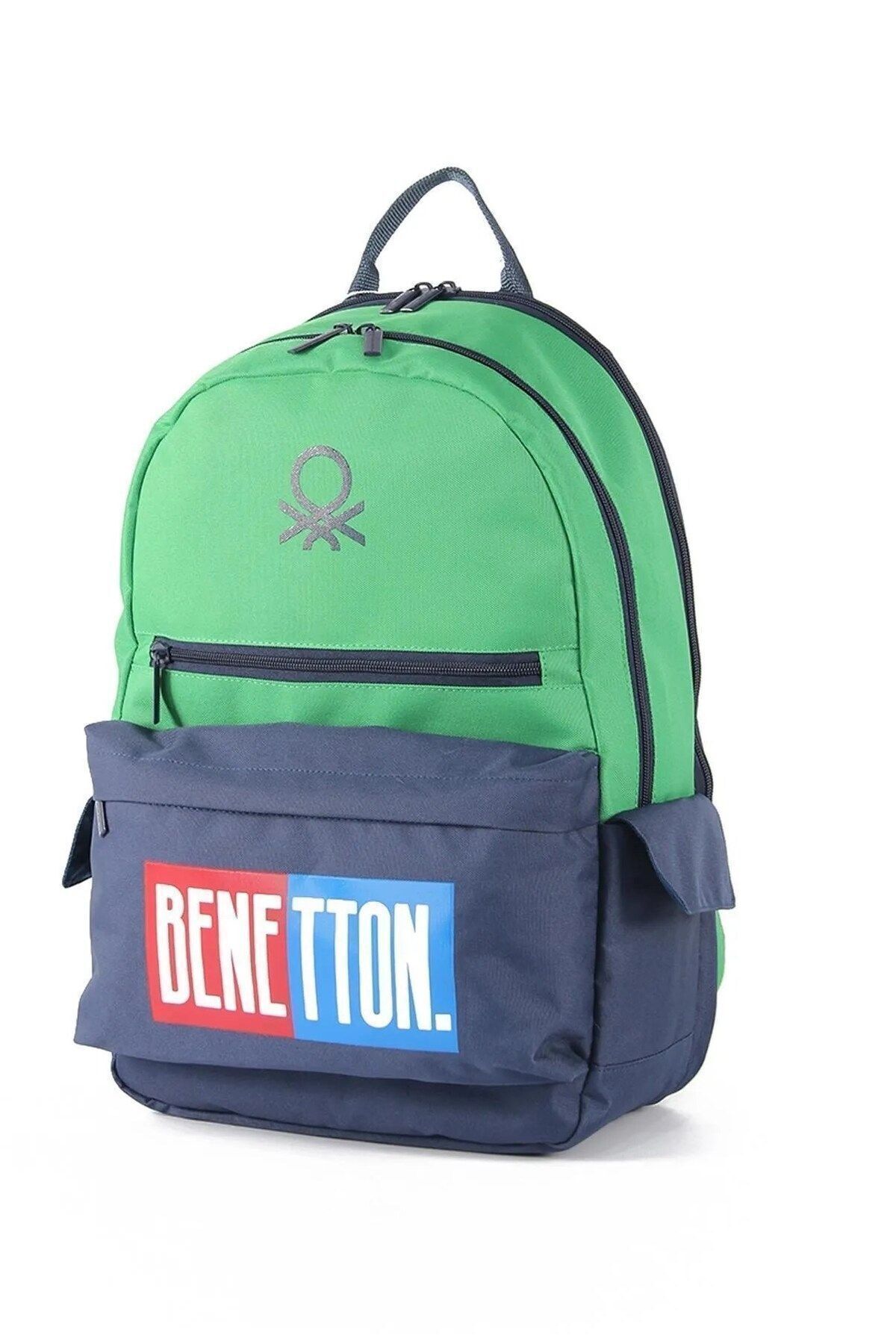 Benetton Çift Bölmeli Okul Sırt Çantası 03785-1