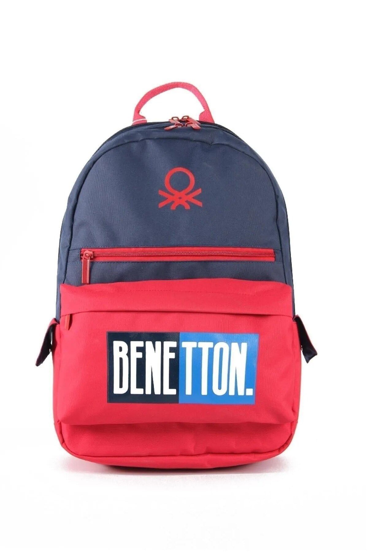 Benetton Çift Bölmeli OKul Sırt Çantası 03789-1