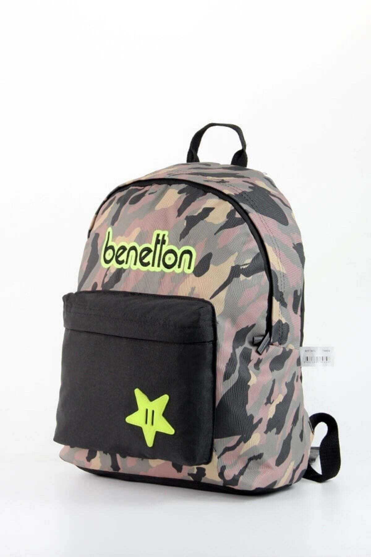 Benetton Kamufulaj Desenli Sırt Çantası-76064-2