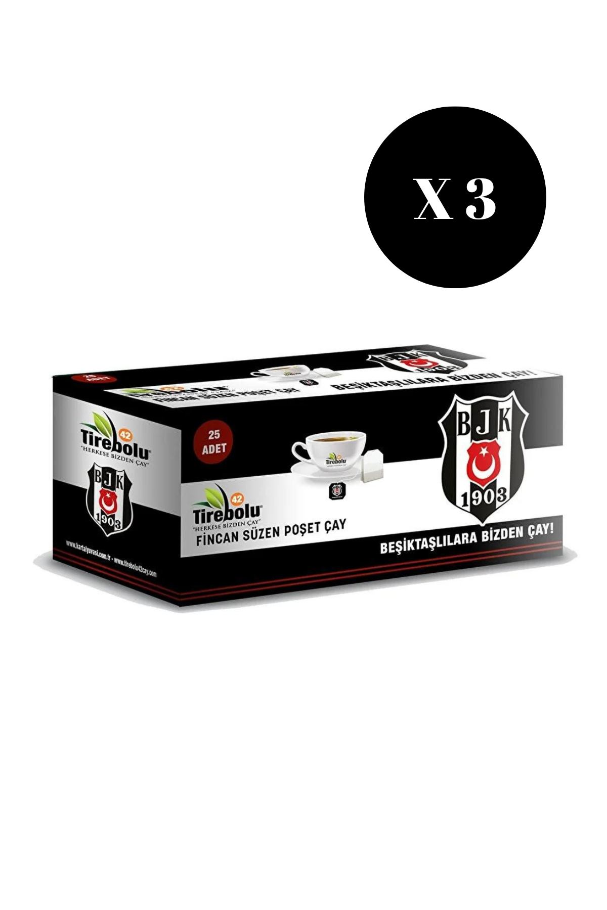 BEŞİKTAŞ  25 Lİ FİNCAN POŞET X 3 ADET