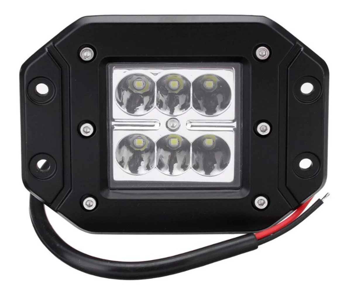 Beyaz 6LED'li Gömme Arka Tampon Bar Spot Off Road Tekne Çalışma Lambası