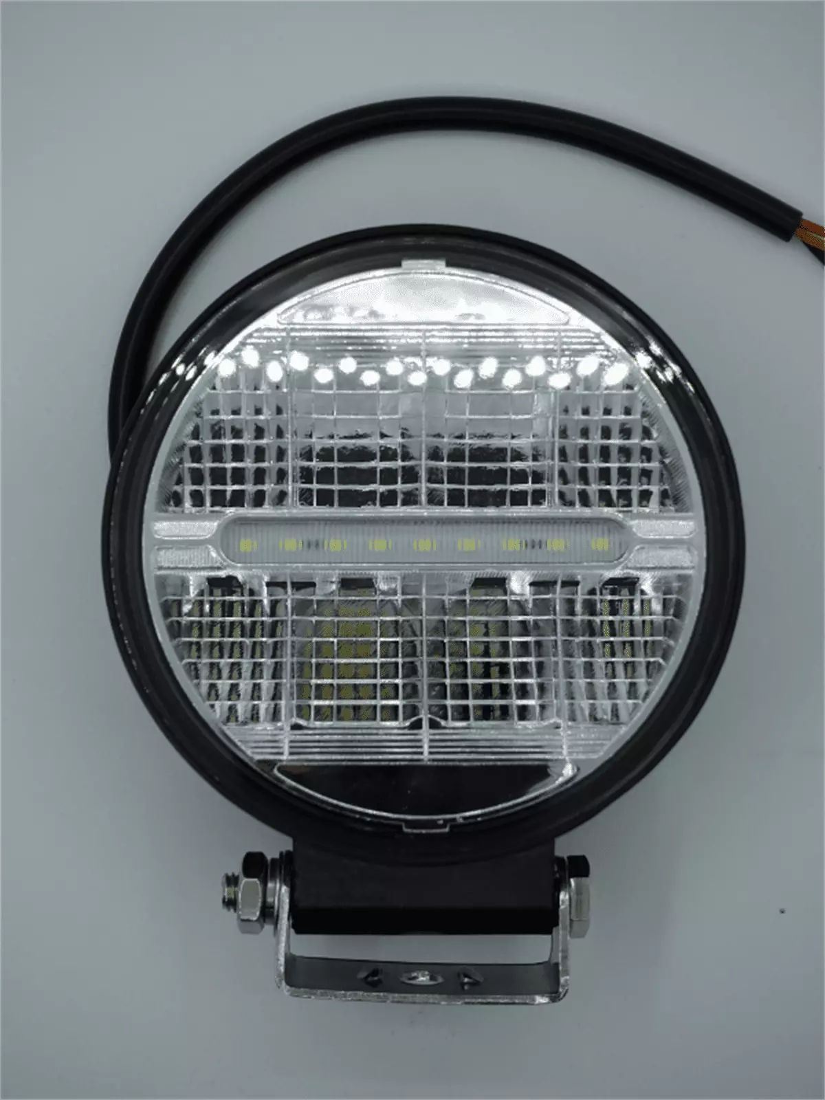 Beyaz Işık 24 Watt Siyah Yuvarlak Off Road 12/24v Çalışma Tekne Lambası