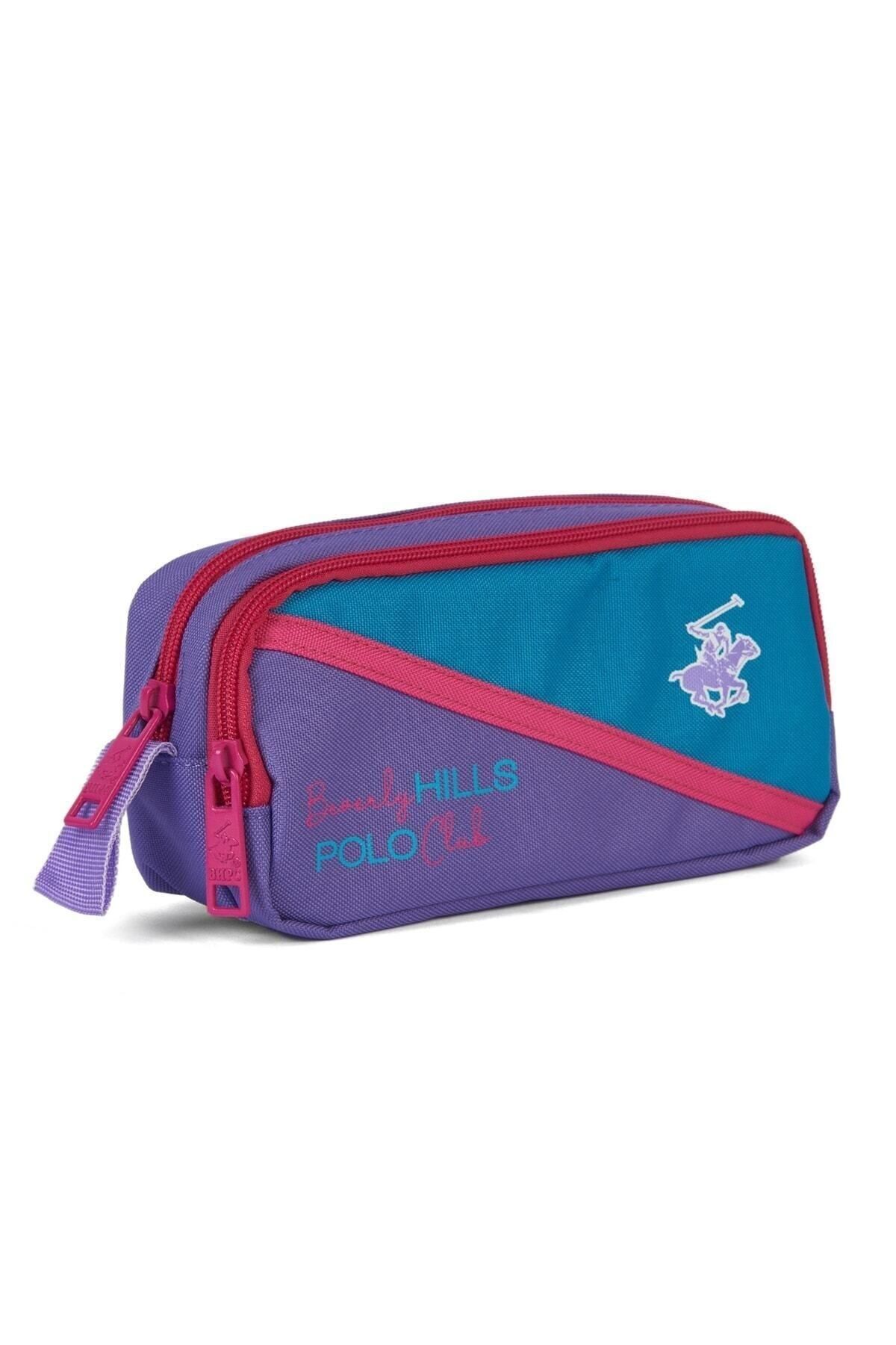 Bhpc75560 Lila Mor Unisex Çift Bölmeli Kalemlik Kalem Kutusu