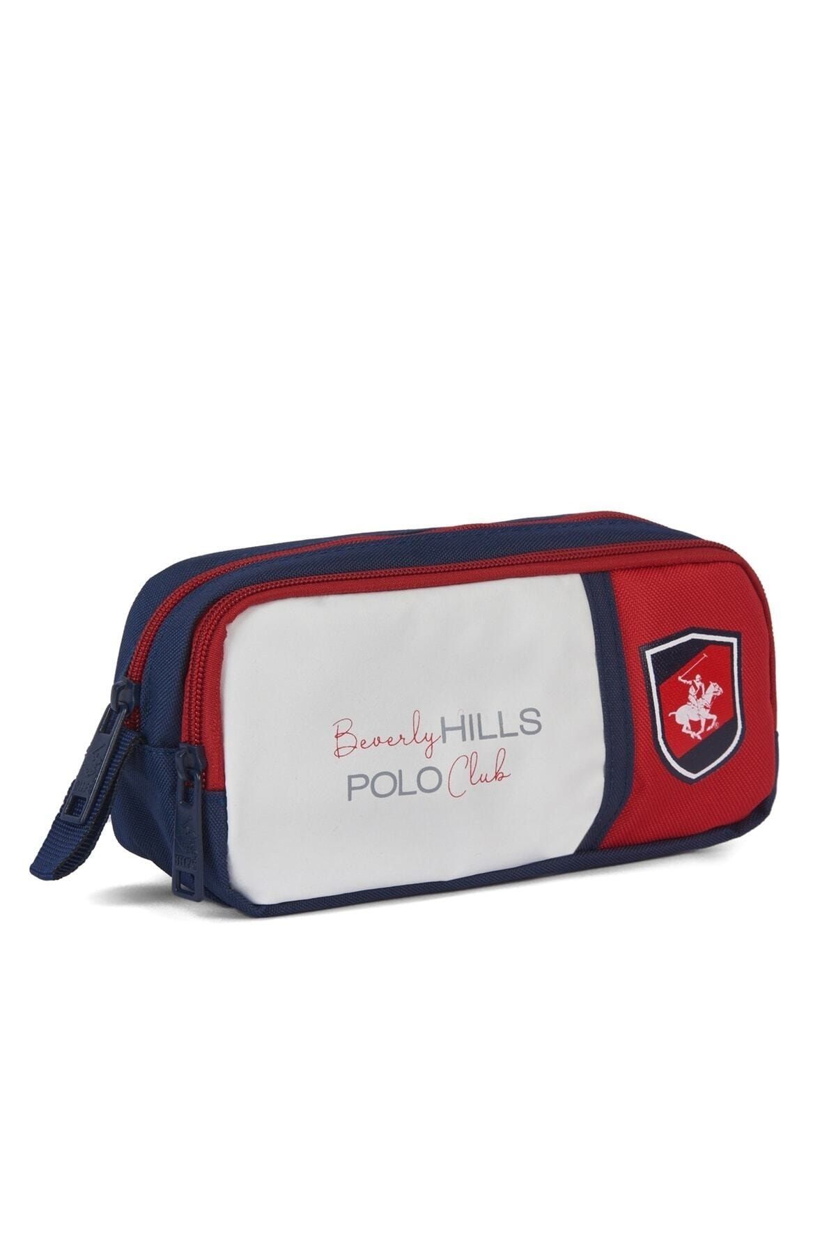 Bhpc75600 Lacivert Beyaz Unisex Çift Bölmeli Kalemlik Kalem Kutusu