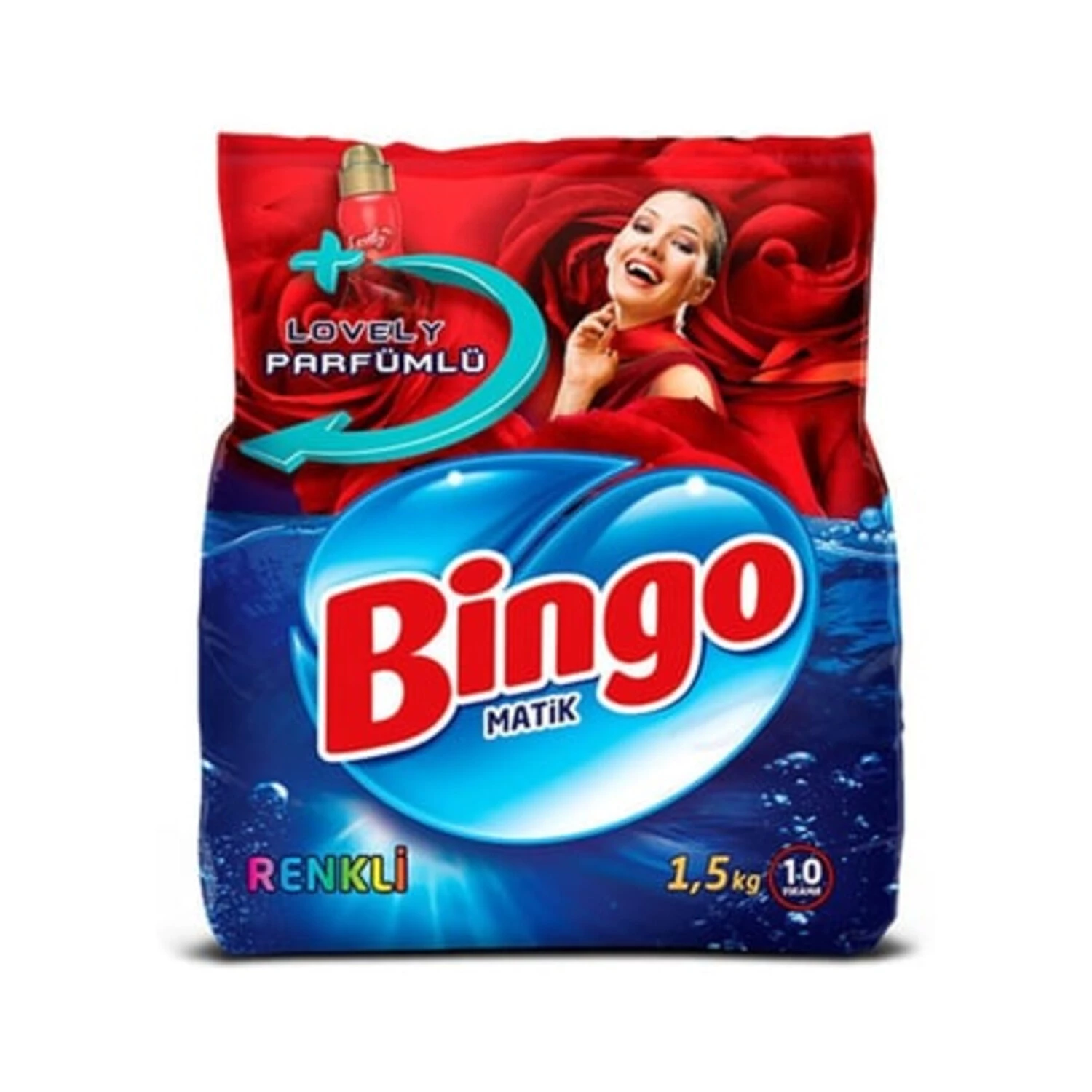 Bingo Çamaşır Deterjanı 1,5 Kg Lovely Renkli
