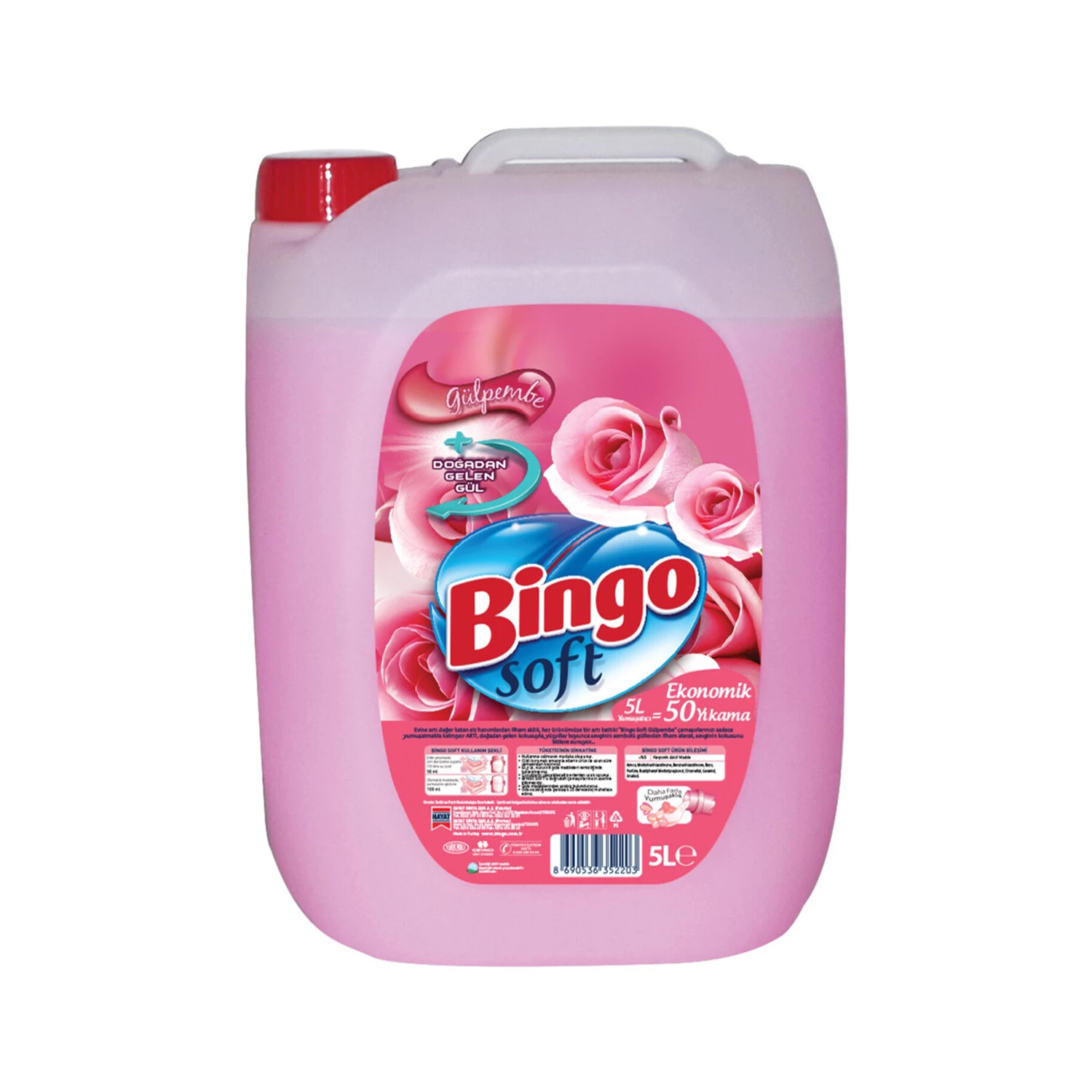 Bingo Soft Gül Pembe 5 L
