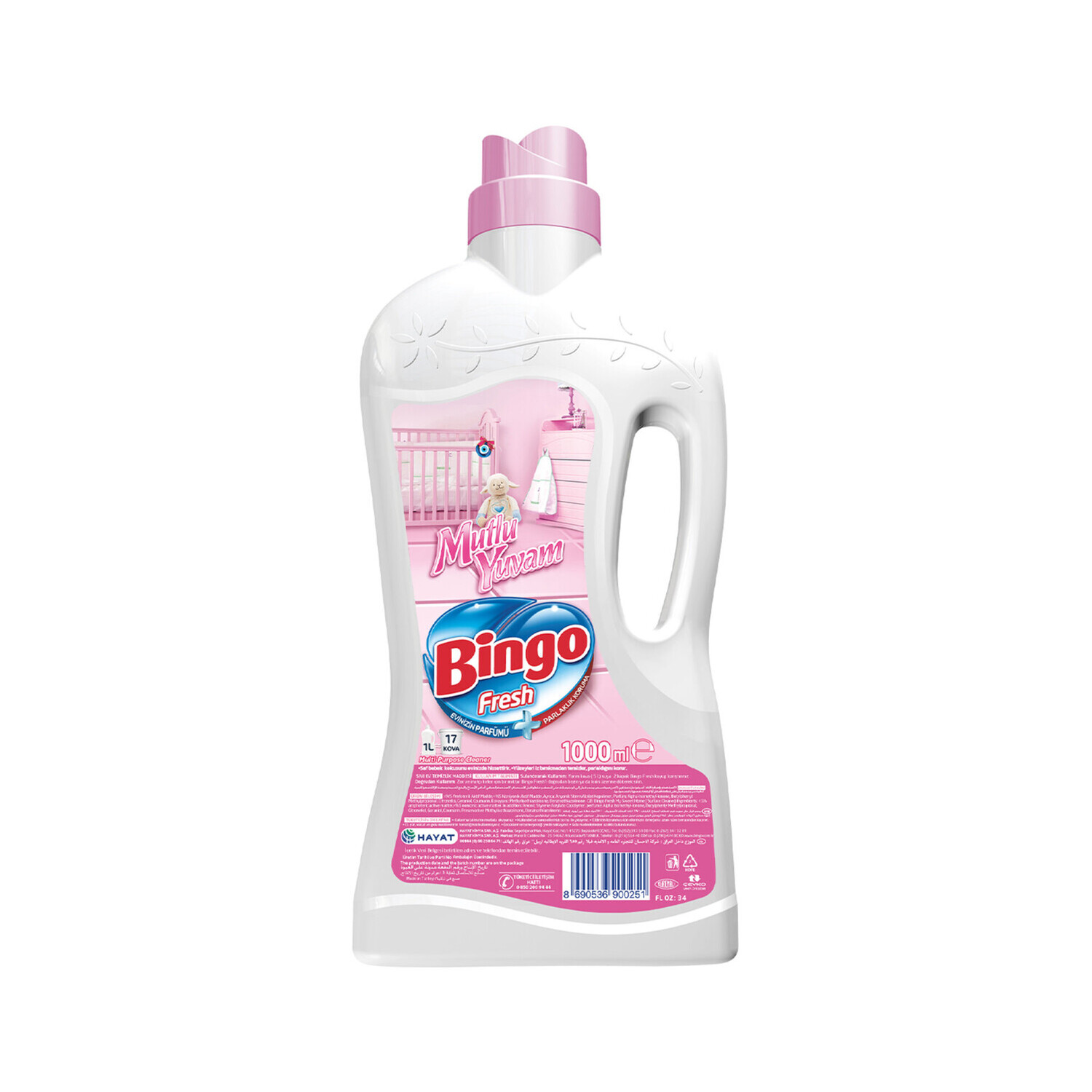 Bingo Yüzey Temizleyici 1 L Fresh Mutlu Yuvam