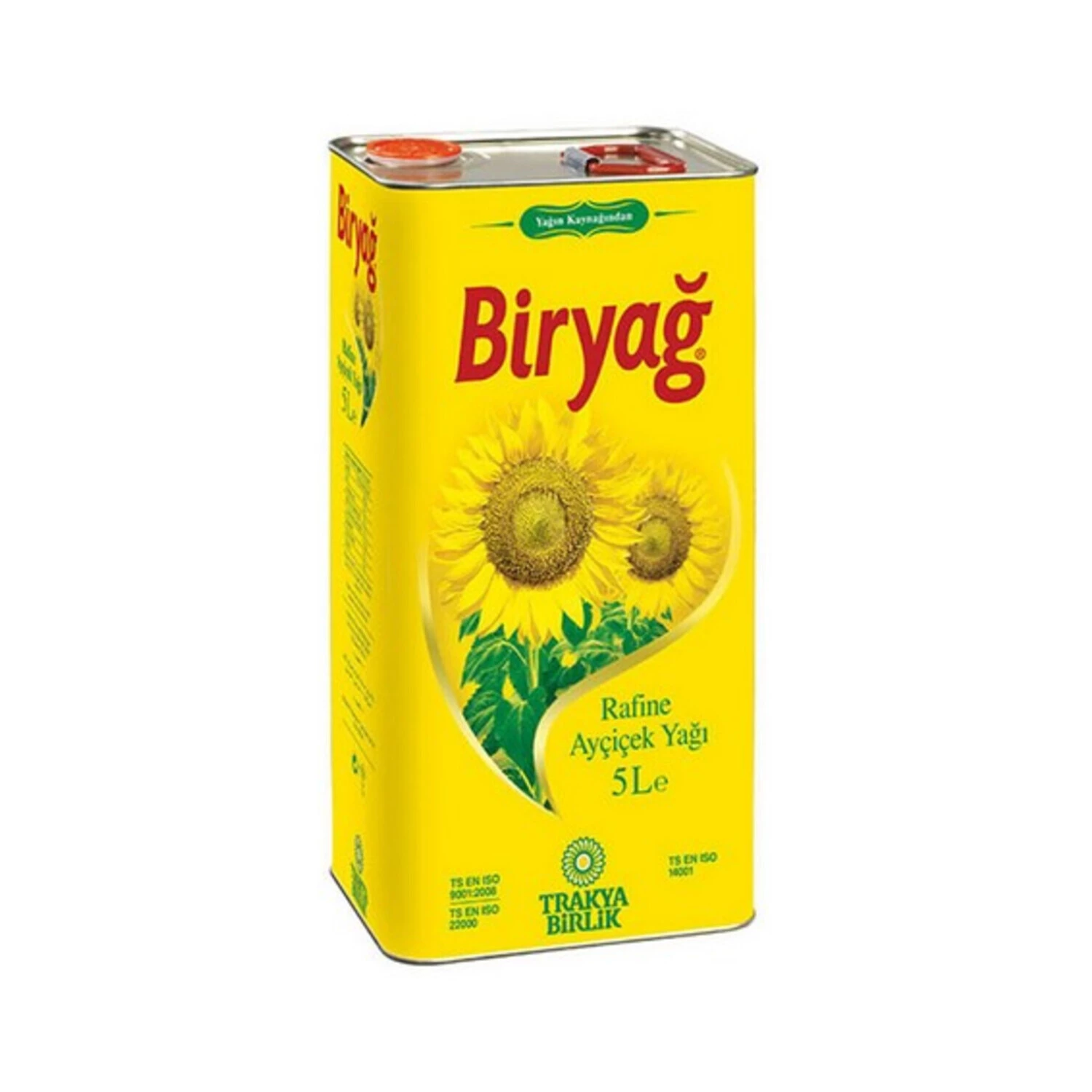 Biryağ Ayçiçek Yağı 5 Lt Teneke