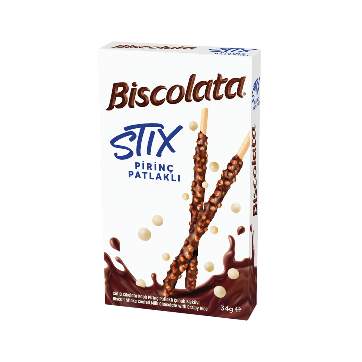 Biscolata Stix Pirinç Patlaklı 34 Gr