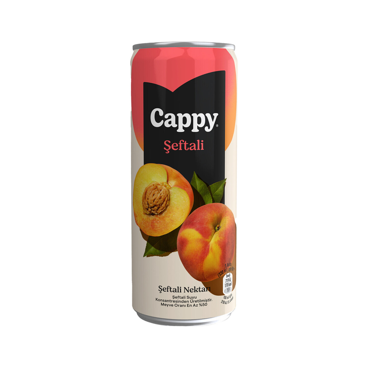 Cappy Şeftali Nektarı Kutu 330 Ml