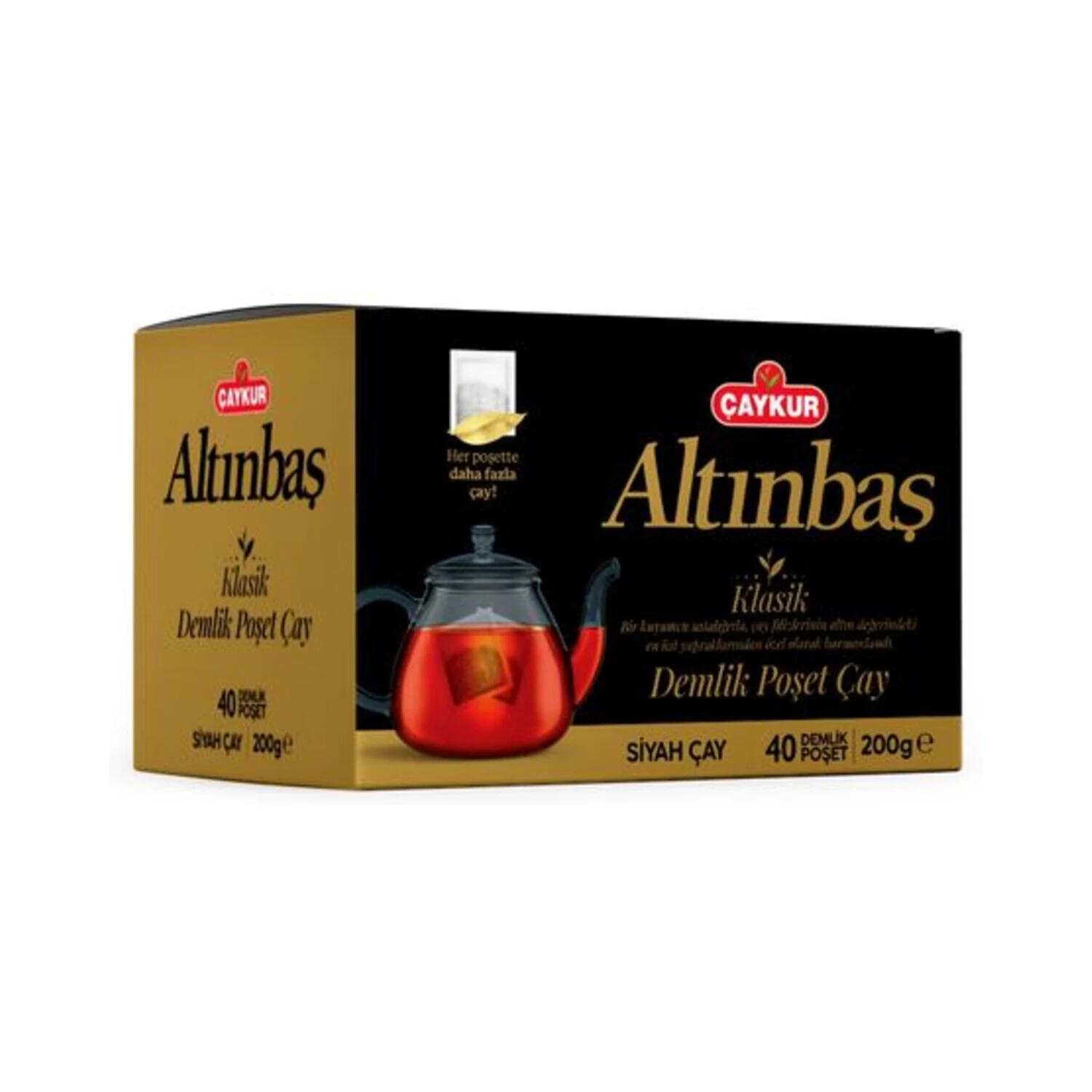 Çaykur Altınbaş Demlik Poşet Çay 40'lı 200 Gr