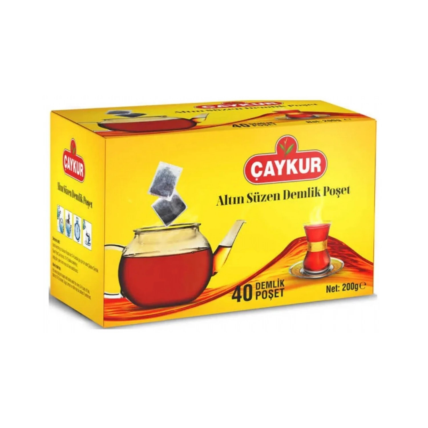 Çaykur Demlik Poşet Çay 40'lı 200 G