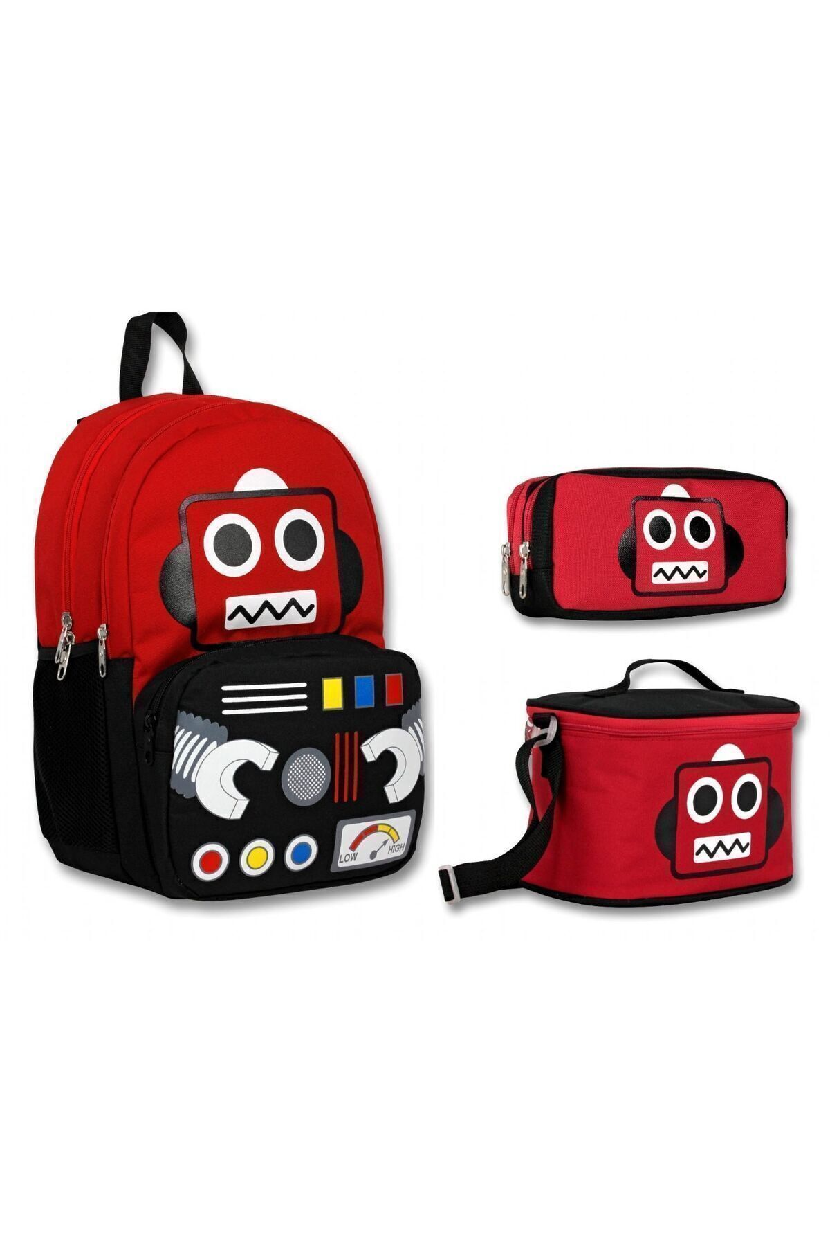 Cennec Lacivert Polis Ilkokul Sırt Çantası Seti - Erkek Çocuk