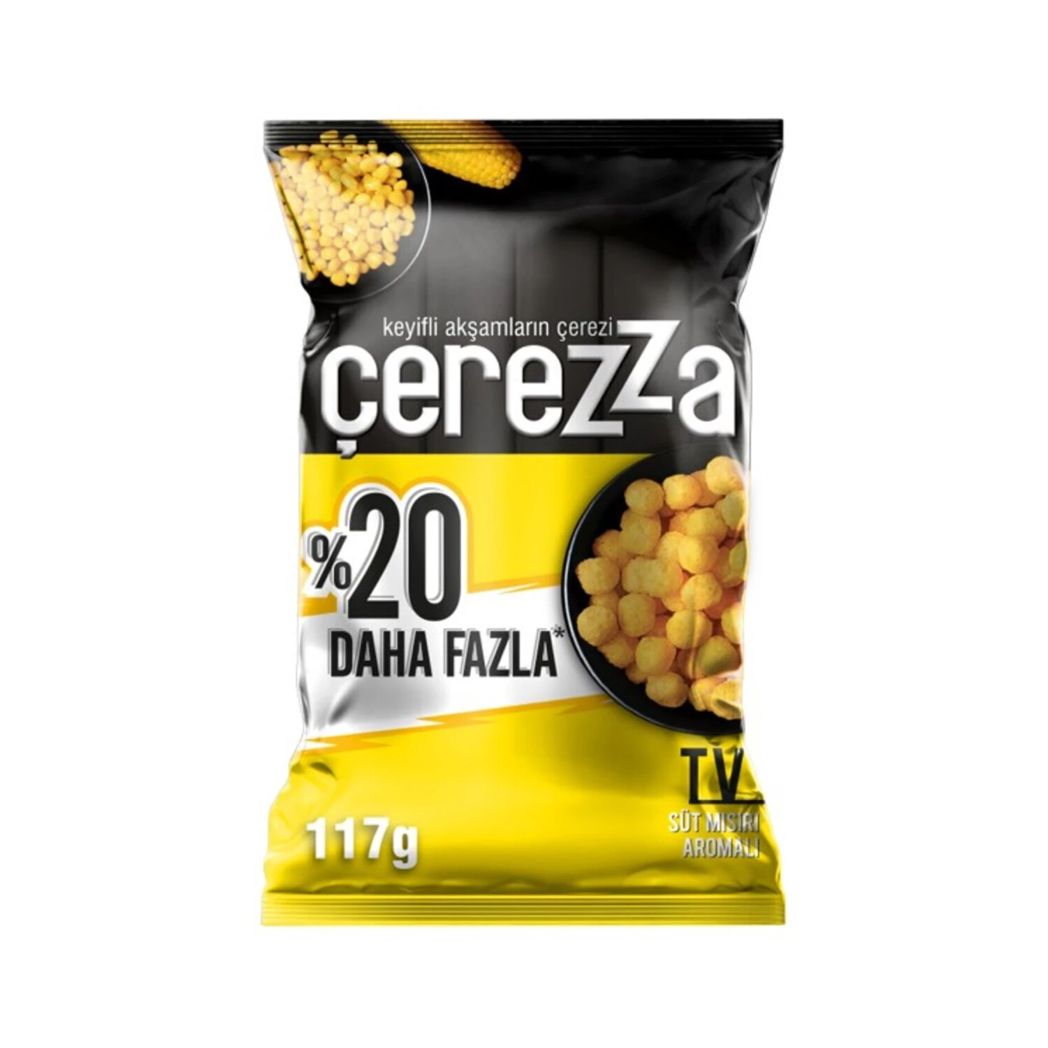 Çerezza Tv Süt Mısırı Aromalı Mısır Çerezi Süper Boy 117 Gr