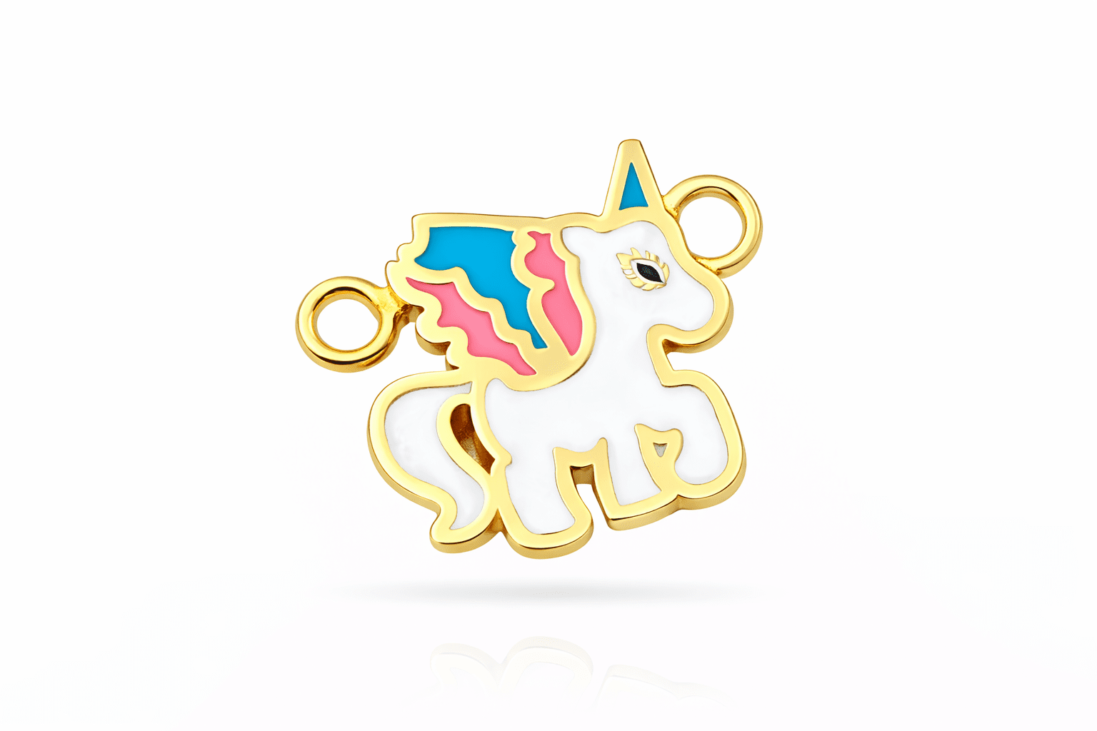 Colorful Enamel Unicorn Bracelet Charm