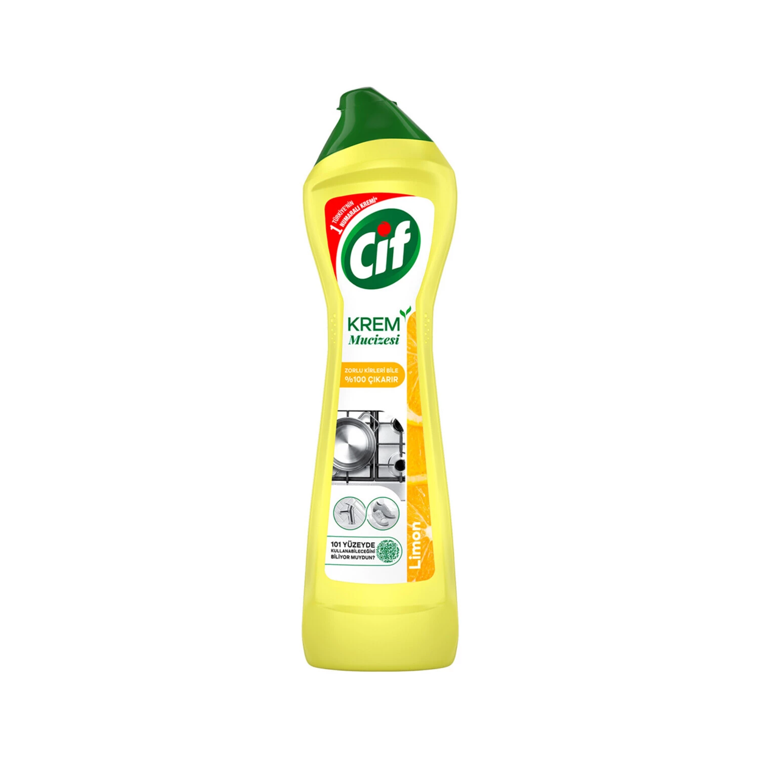 Cif Krem Yeni Nesil Yüzey Temizleyici Limon 500 Ml