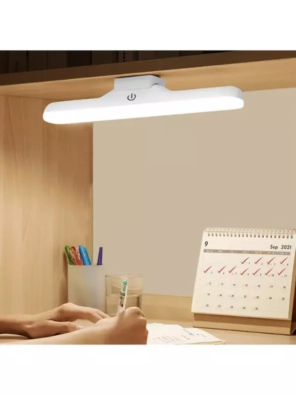 Ct-5249 Şarjlı Led Işık Usb Şarjlı Kablosuz Mıknatıslı Led Lamba Beyaz Kasa 3 Farklı Işık Rengi